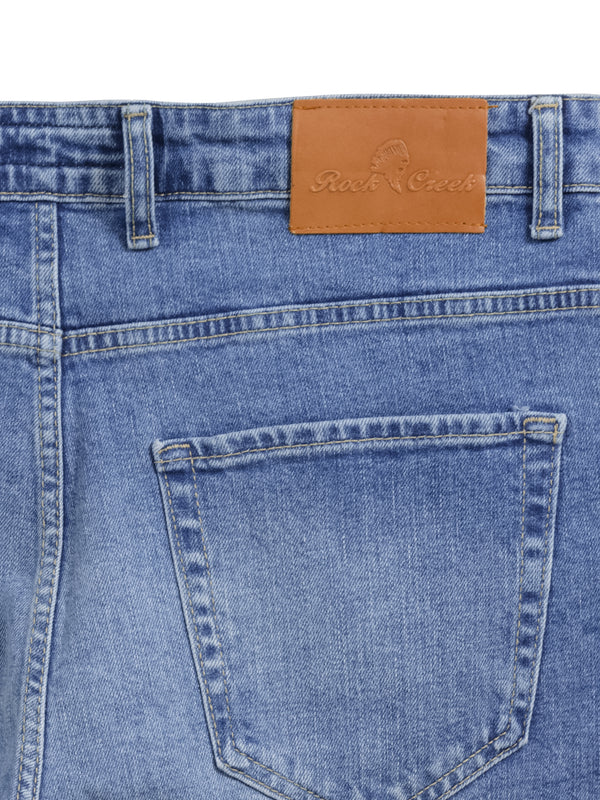 Rock Creek Herren Jeans Shorts Blau RC-2450