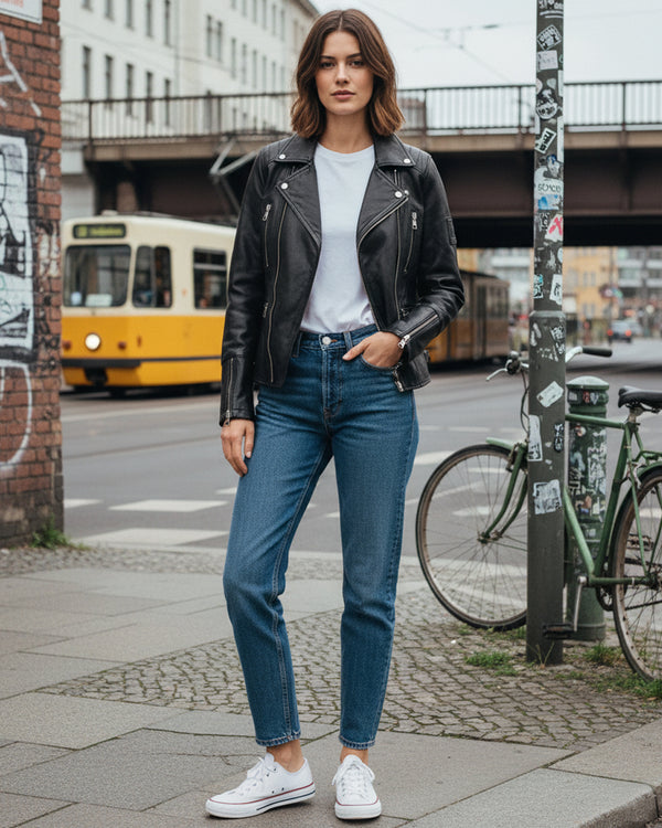 Rock Creek Damen Lederjacke D-490