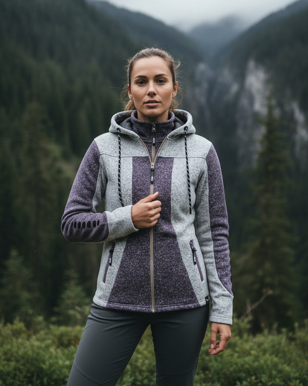 Rock Creek Damen Fleecejacke Melange Fleece D-504