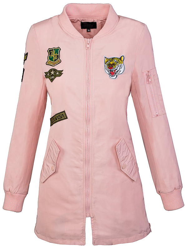 Damen Bomberjacke Army Patches Mantel D-184_77483.jpg