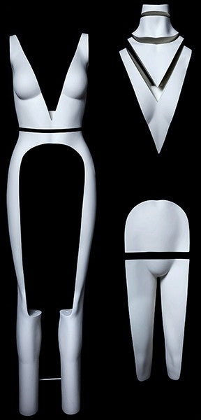 Damen Ghost Mannequin Schaufensterpuppe Schaufensterfigur mit Verlängerungen A5_31308.jpg