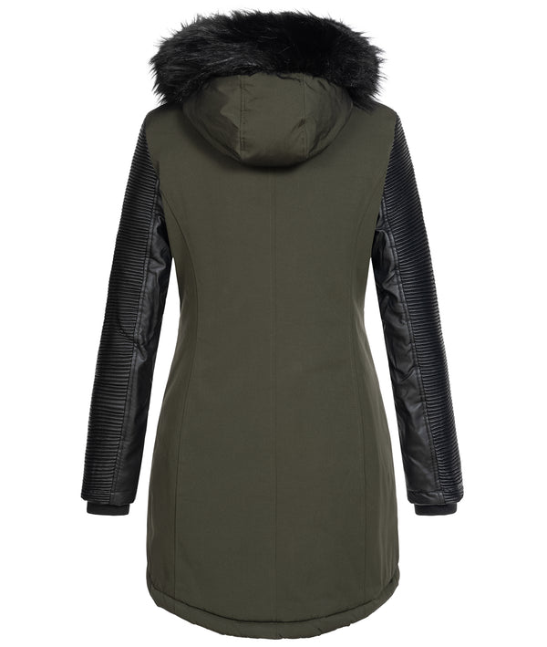 Damen Jacke Winterjacke Parka mit Kunstlederärmel D-347_85291.jpg