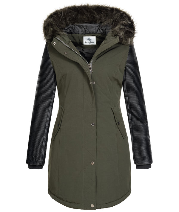 Damen Jacke Winterjacke Parka mit Kunstlederärmel D-347_85292.jpg