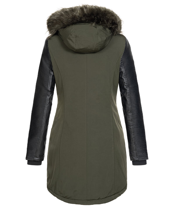 Damen Jacke Winterjacke Parka mit Kunstlederärmel D-347_85294.jpg