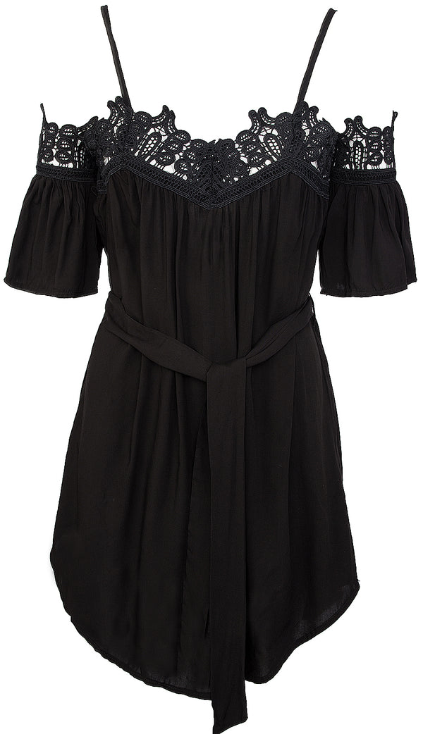 Damen Kleid Trägerkleid mit Spitzenbesatz D-320_65836.jpg