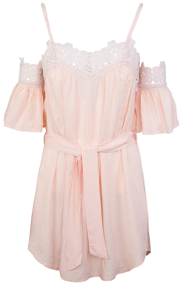 Damen Kleid Trägerkleid mit Spitzenbesatz D-320_65838.jpg