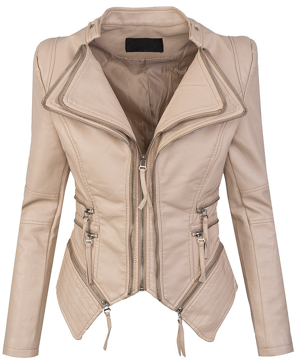 Damen Kunstleder Jacke Biker-Style D-305_78242.jpg