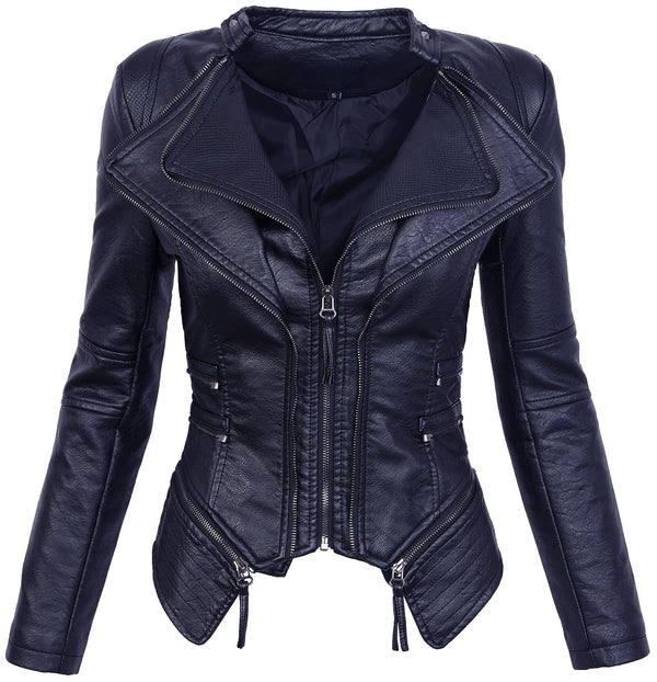 Damen Kunstleder Jacke Biker-Style D-305_78247.jpg