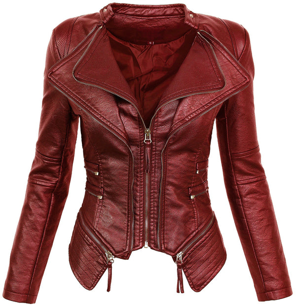 Damen Kunstleder Jacke Biker-Style D-305_78253.jpg