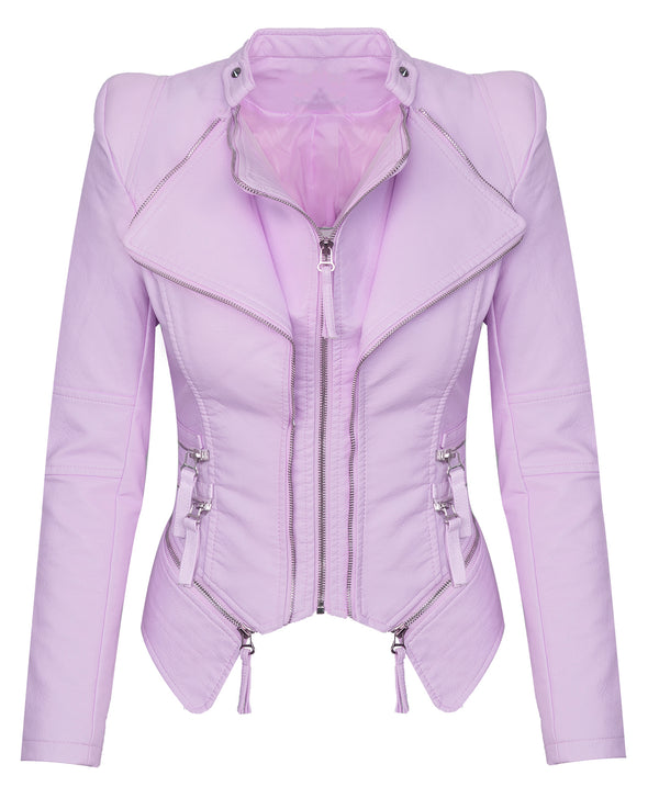 Damen Kunstleder Jacke Biker-Style D-305_82882.jpg