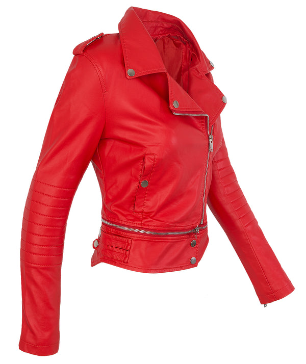 Damen Kunstleder Jacke Bikerstyle D-391_78693.jpg