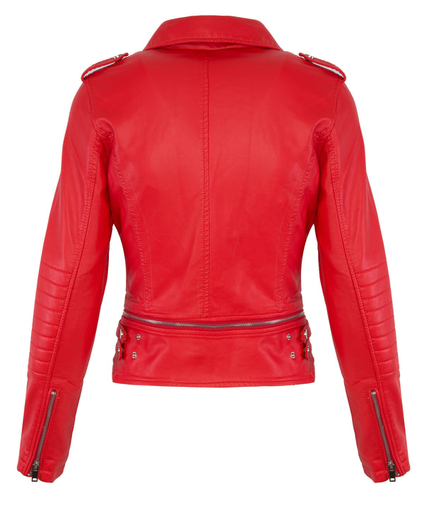 Damen Kunstleder Jacke Bikerstyle D-391_78694.jpg