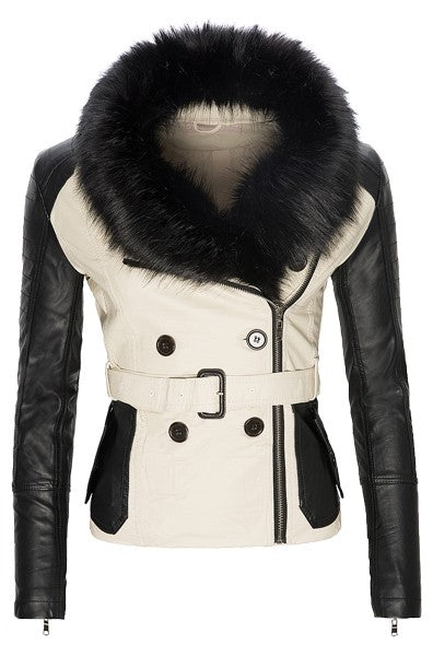 Damen Kunstleder Jacke mit Kunstfellkragen D-129_77371.jpg