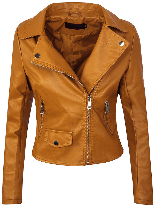 Damen Kunstlederjacke Biker-Style Reverskragen D-271_78112.jpg
