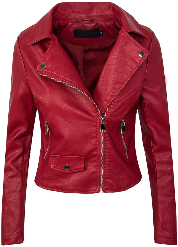 Damen Kunstlederjacke Biker-Style Reverskragen D-271_78119.jpg