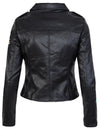 Damen Kunstlederjacke mit Blumenstickerei Schwarz D-263_65069.jpg