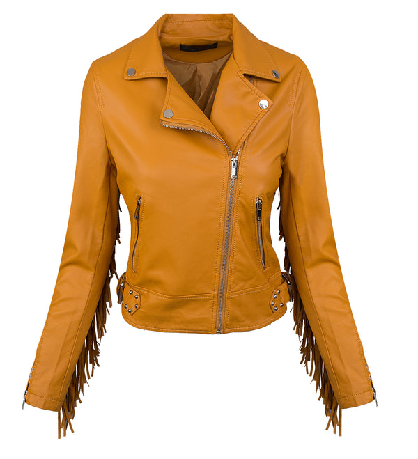 Damen Kunstlederjacke mit Fransen D-393_78705.jpg
