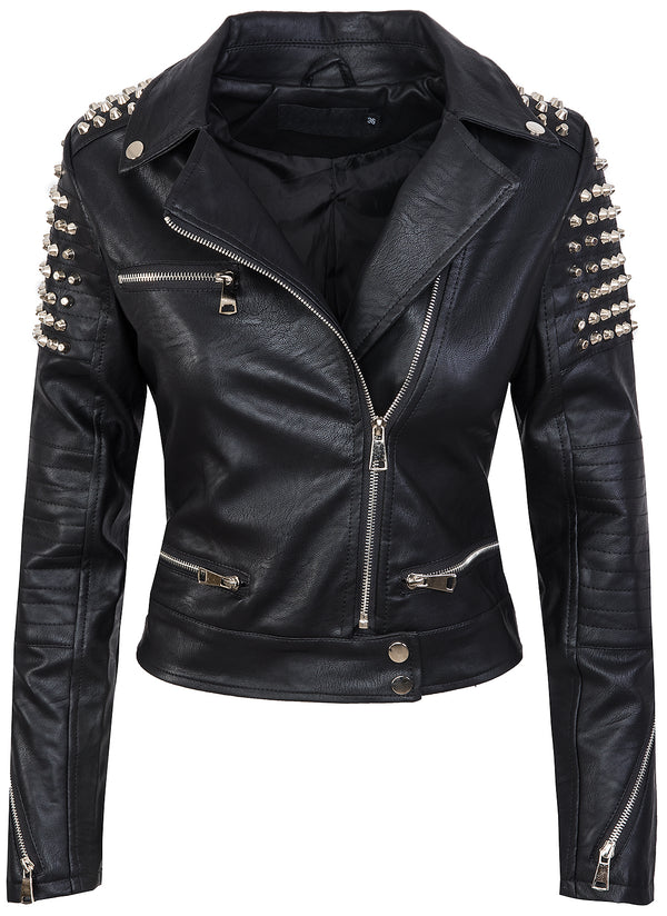 Damen Kunstlederjacke mit Nieten D-265 _78106.jpg