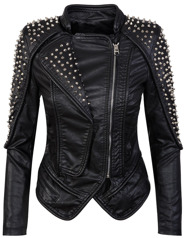 Damen Kunstlederjacke mit Nieten D-274_78134.jpg