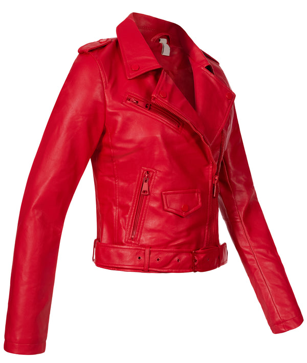 Damen Kunstlederjacke mit Reverskragen D-438_75749.jpg