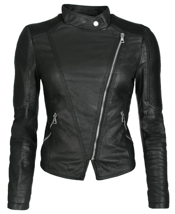 Damen Kunstlederjacke mit Stehkragen V-513_76915.jpg