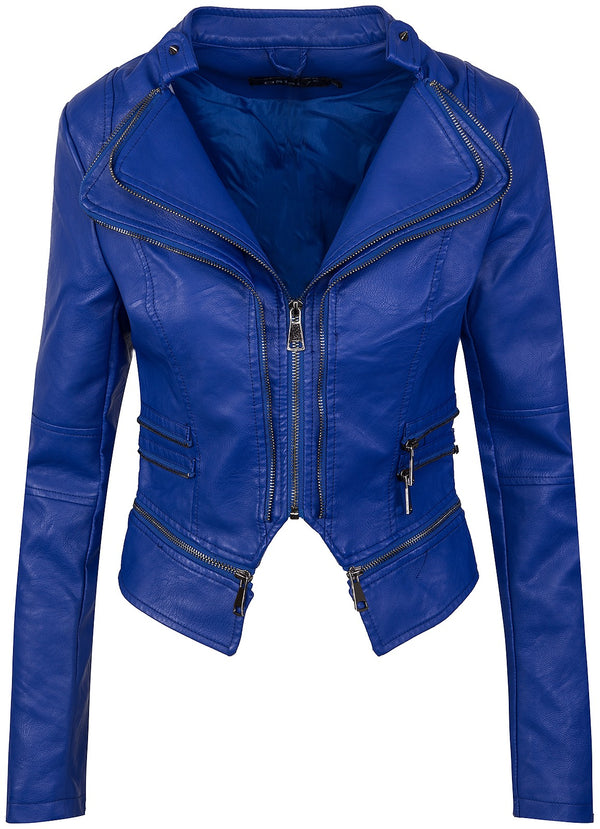 Damen Kunstlederjacke mit Wasserfallkragen D-212_77613.jpg