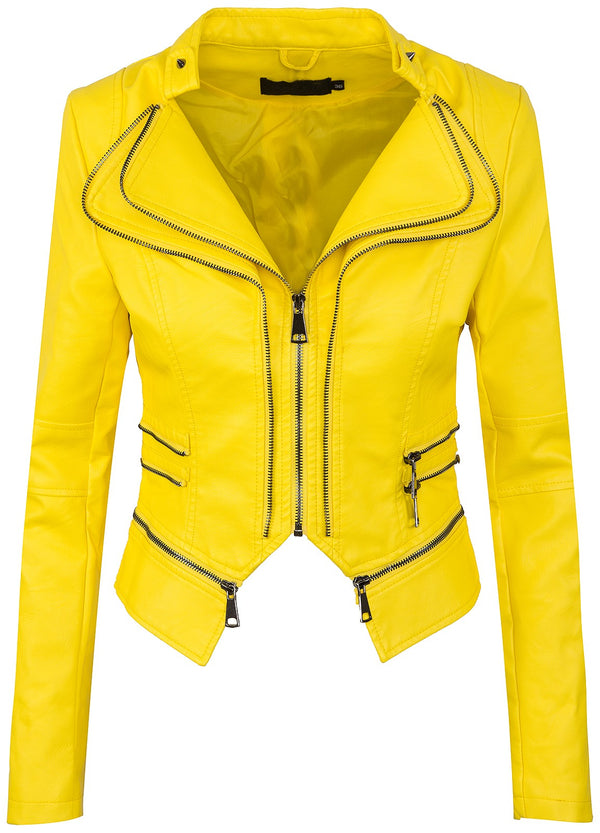 Damen Kunstlederjacke mit Wasserfallkragen D-212_77616.jpg