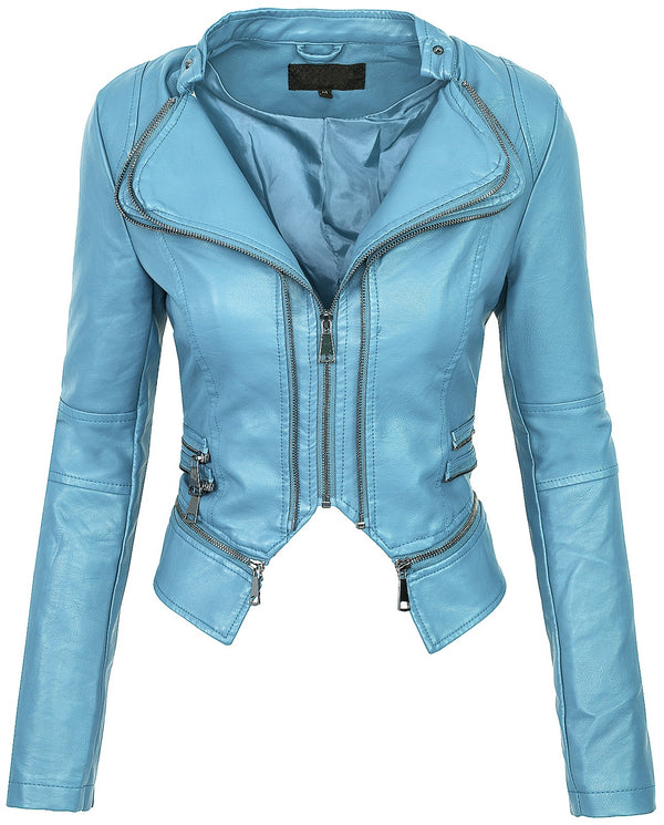 Damen Kunstlederjacke mit Wasserfallkragen D-212_77618.jpg