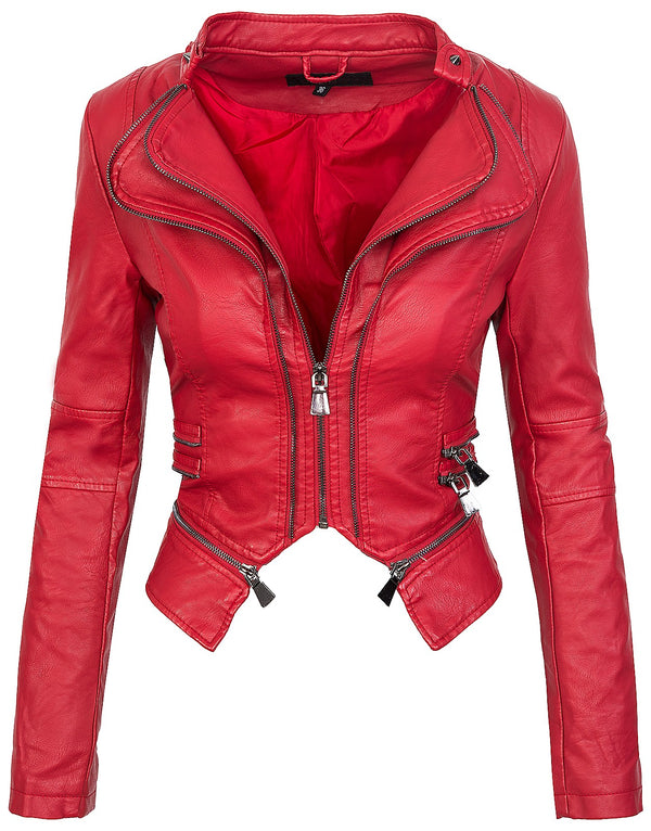 Damen Kunstlederjacke mit Wasserfallkragen D-212_77620.jpg