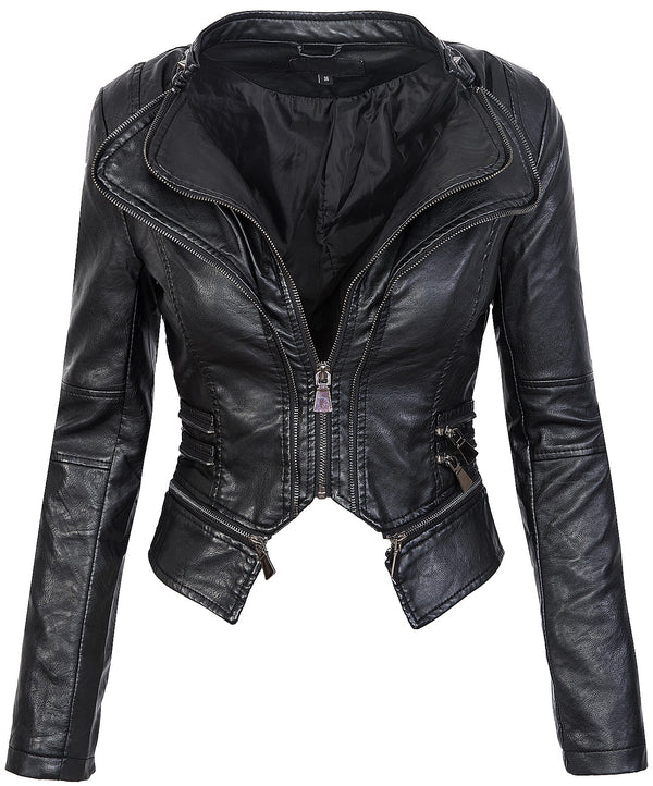 Damen Kunstlederjacke mit Wasserfallkragen D-212_77621.jpg