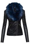 Damen Kunstlederjacke mit XXL Kunstfellkragen D-221_77829.jpg