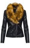 Damen Kunstlederjacke mit XXL Kunstfellkragen D-221_77832.jpg