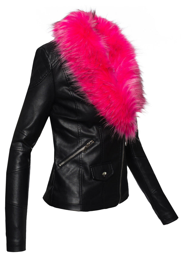 Damen Kunstlederjacke mit XXL Kunstfellkragen D-221_77834.jpg