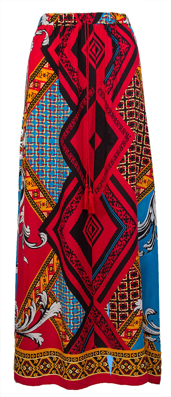 Damen Maxirock leichter langer Sommerrock Damenrock D-328_51155.jpg