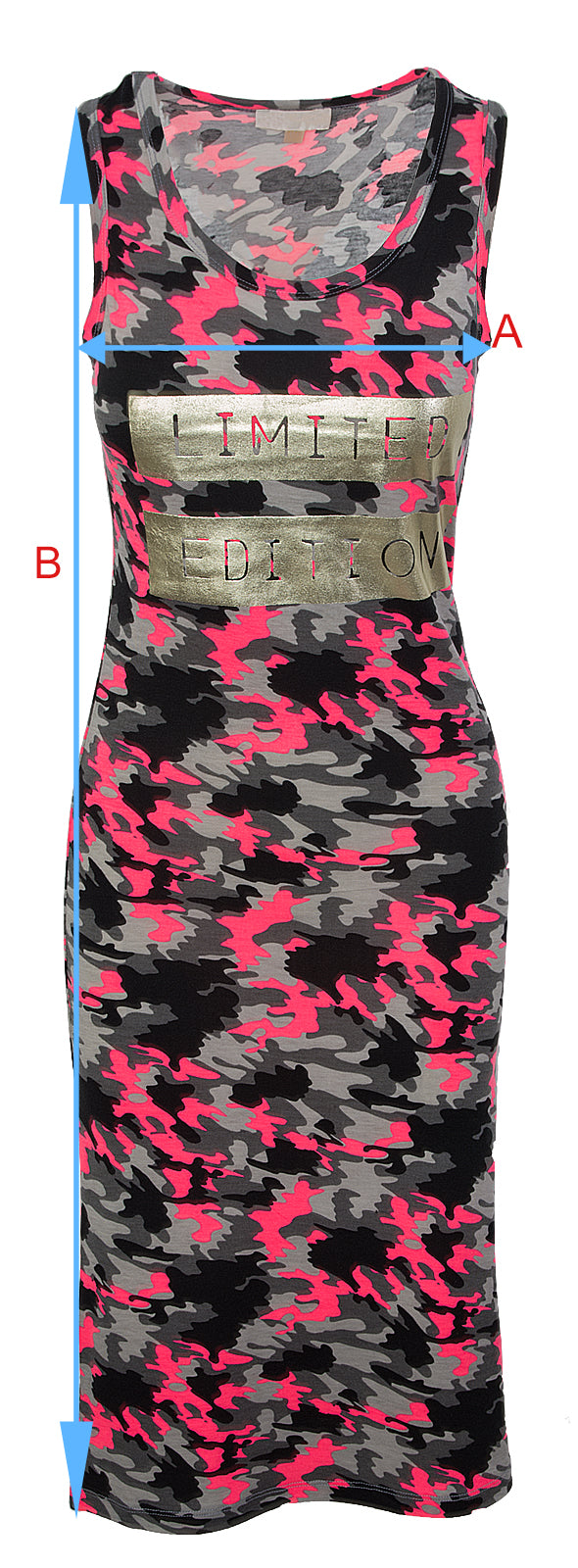 Damen Midikleid Sommer Kleid Camouflage D-333_65876.jpg