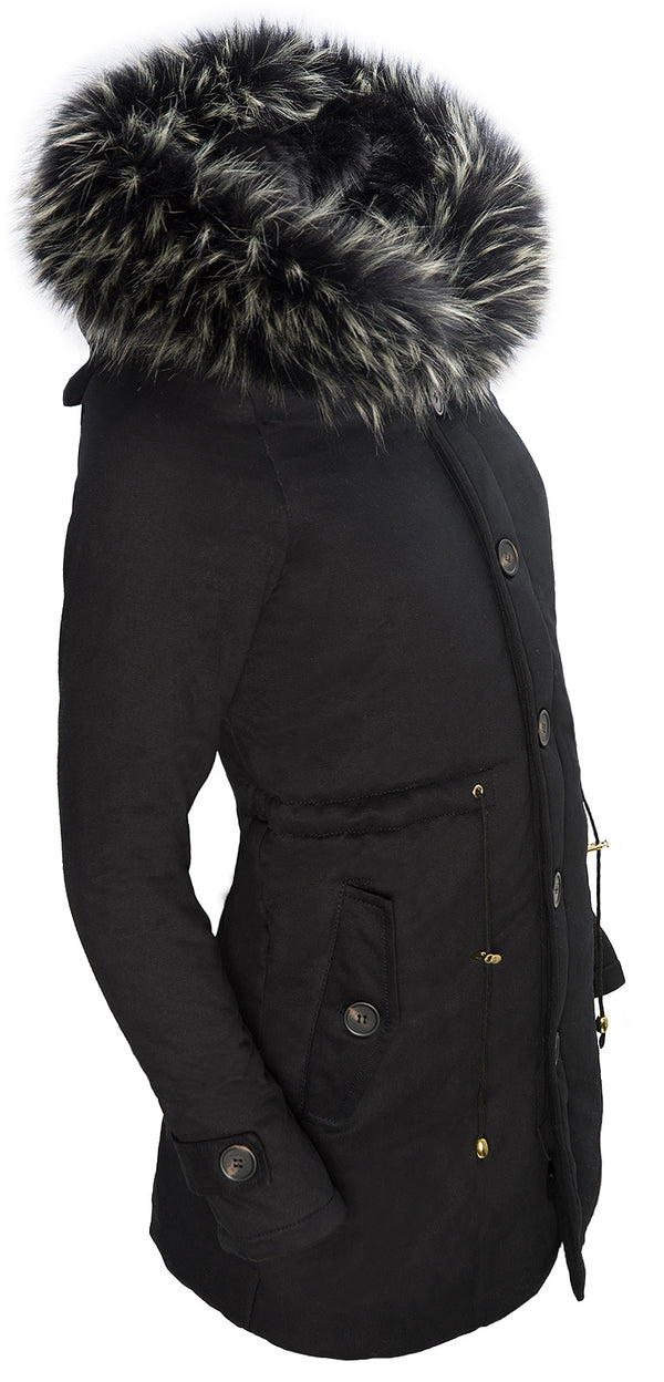Damen Parka Winter Jacke mit XXL-Kunstfellkragen D-123_77348.jpg