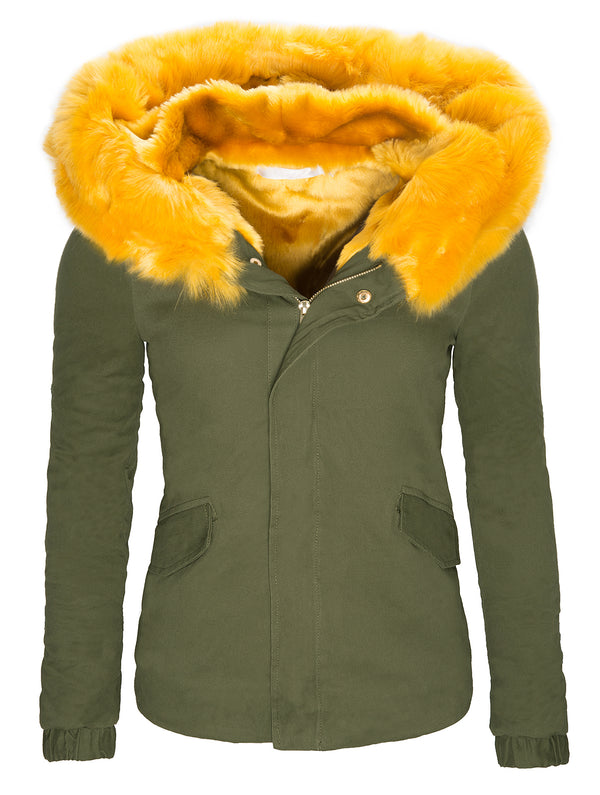 Damen Parka Winterjacke mit Teddy-Futter D-127_77363.jpg