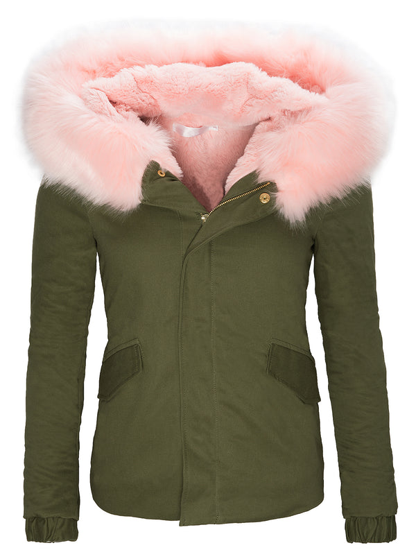 Damen Parka Winterjacke mit Teddy-Futter D-127_77367.jpg