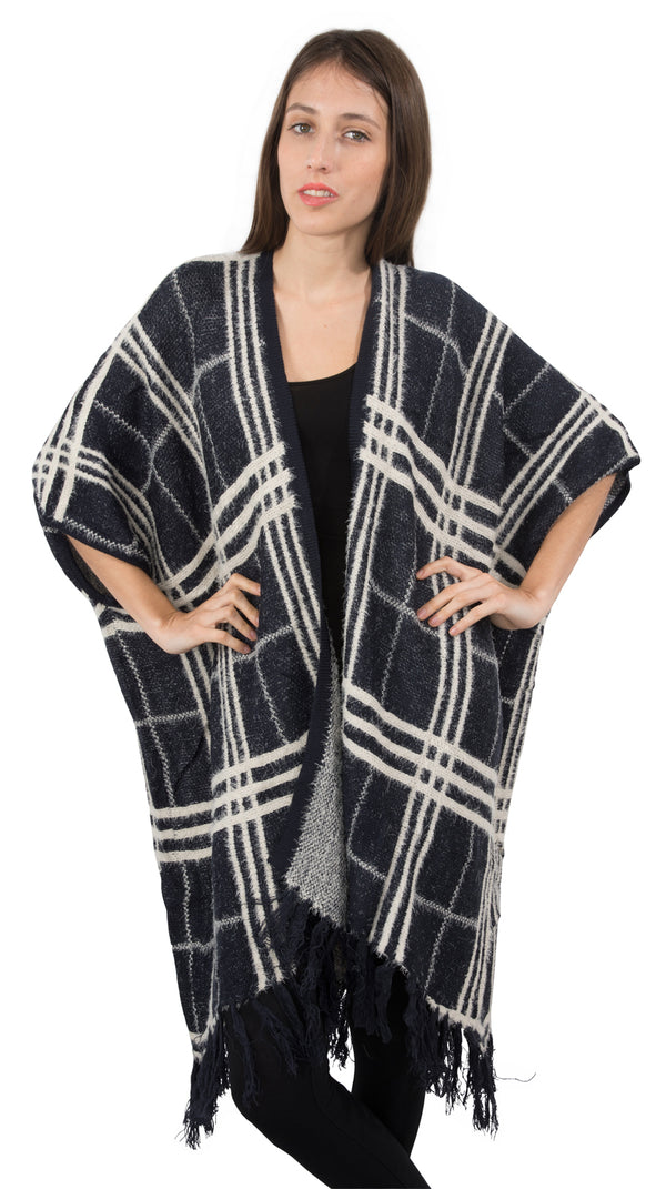 Damen Strick Poncho Cape Strickjacke D-176_77456.jpg