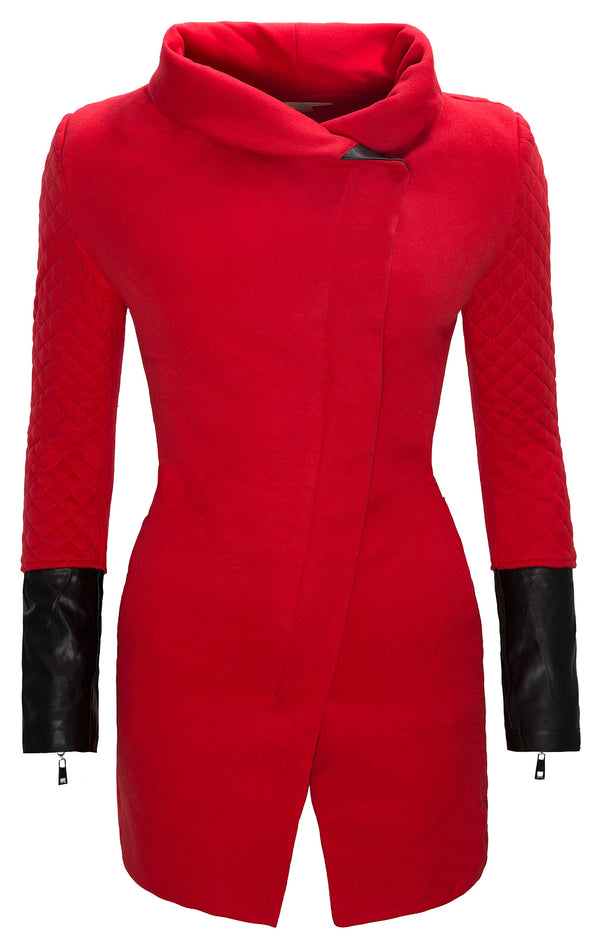 Damen Übergangsjacke Mantel mit Stehkragen D-125_77356.jpg