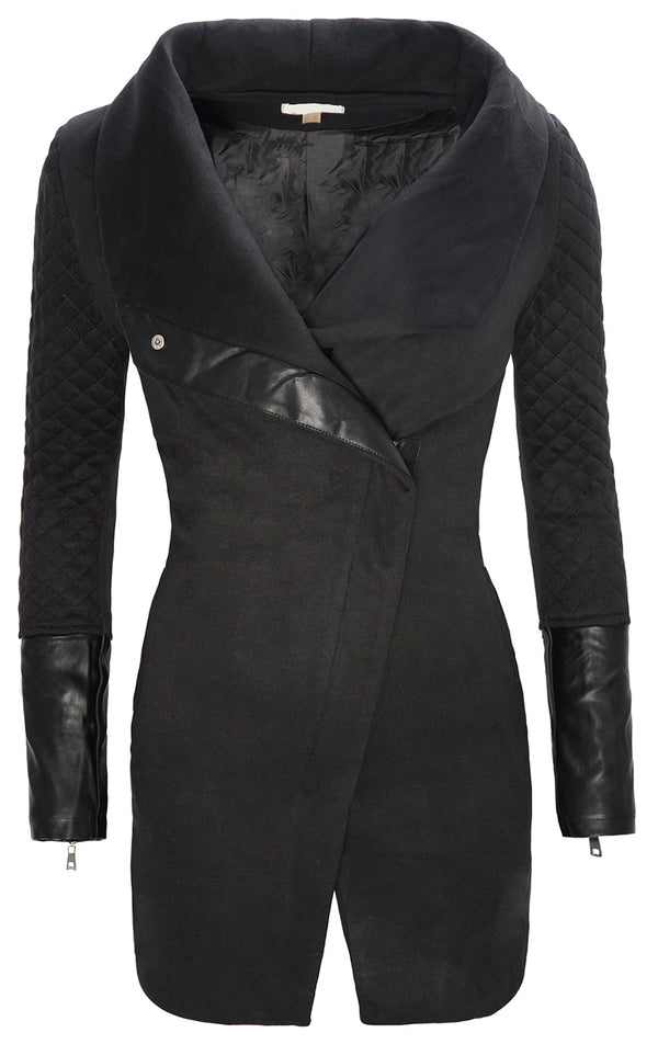 Damen Übergangsjacke Mantel mit Stehkragen D-125_77358.jpg