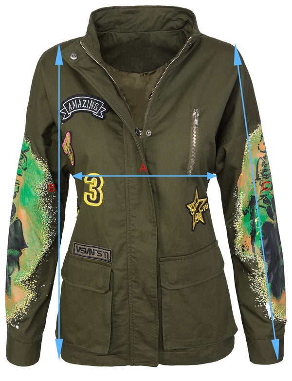 Damen Übergangsjacke mit Print D-291_33634.jpg