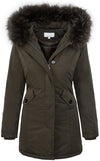 Damen Winter Jacke Parka Gefüttert Echtpelz D-218 _77648.jpg