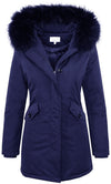 Damen Winter Jacke Parka Gefüttert Echtpelz D-218 _77649.jpg