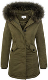 Damen Winter Jacke Parka Gefüttert Echtpelz D-218 _77650.jpg