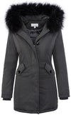 Damen Winter Jacke Parka Gefüttert Echtpelz D-218 _77651.jpg