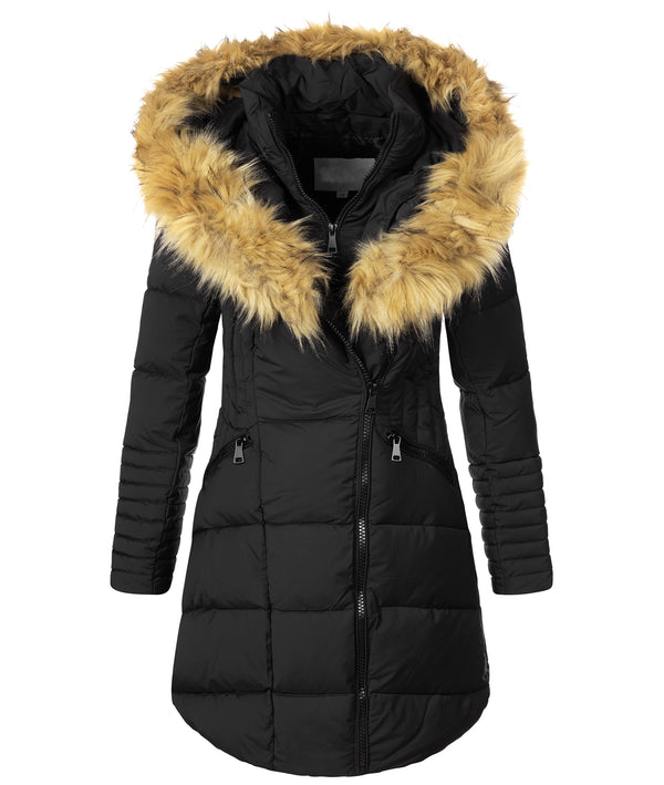 Damen Winter Jacke Steppmantel mit Kunstfellkragen D-434_74969.jpg