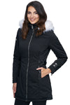 Damen Winter Jacke mit Kapuze Kunstfellkragen D-225_77878.jpg