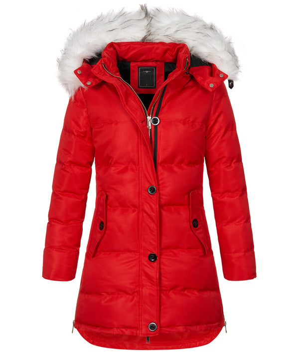 Damen Winter Jacke mit Kunstfellkragen D-452 _81355.jpg