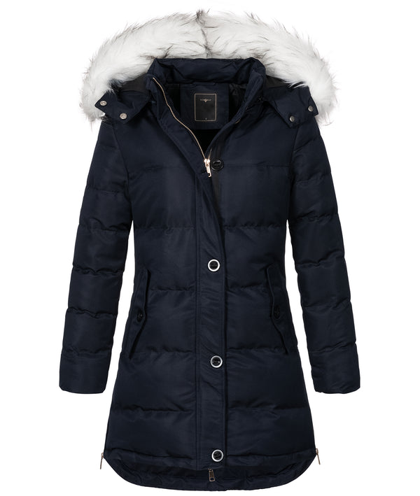 Damen Winter Jacke mit Kunstfellkragen D-452 _81363.jpg
